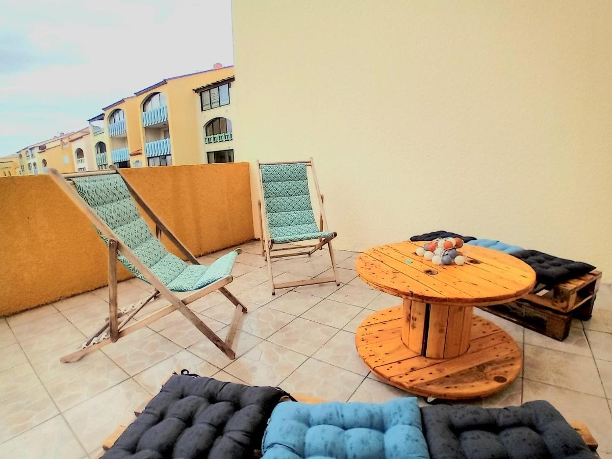 T3 Grande Terrasse Bord De Mer Le Barcarès Exteriör bild
